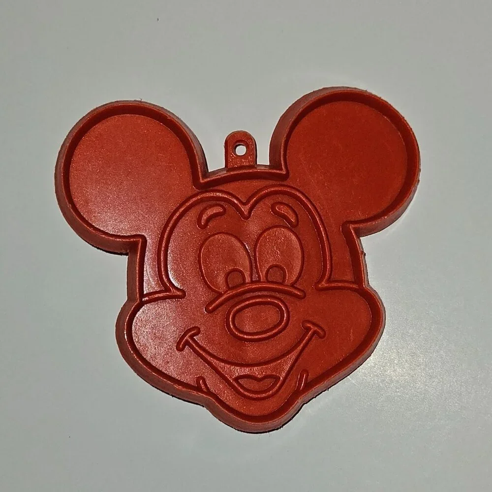 2 VTG Cookie Cutters Lot Disney Hallmark Red Mickey Mouse Yellow Winnie the Pooh
